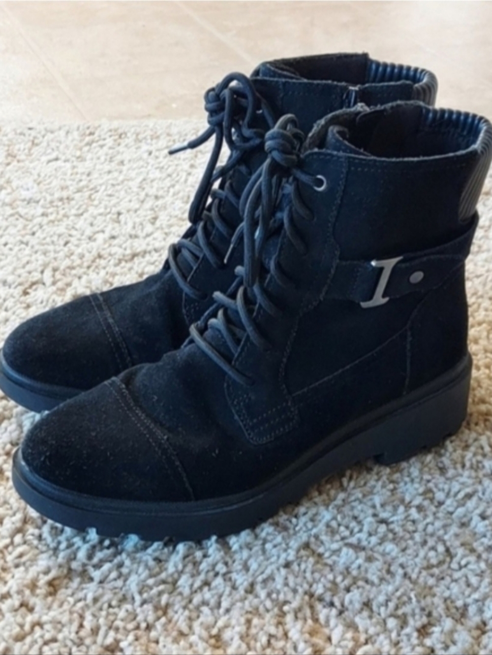 Clarks Collection Women's Calla Dance Leather Booties SZ 8.5M
